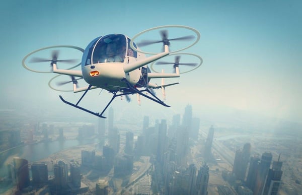 Flying Taxi iStock-1154770499