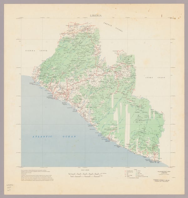 Map of Liberia