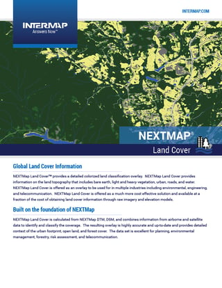 NEXTMap LandCover Data Sheet