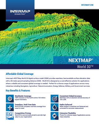 NEXTMap World30 Data Sheet