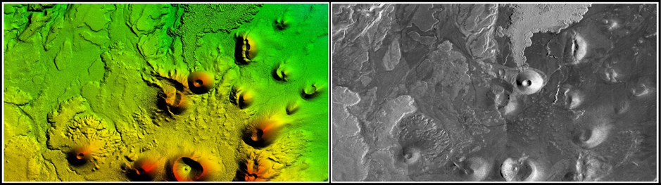 Intermap’s data over a test area in Arizona depicting an environment similar to the Moon